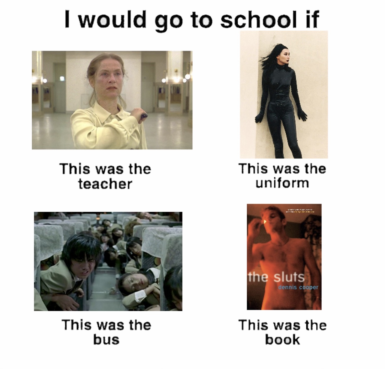 ROTGRL school meme image