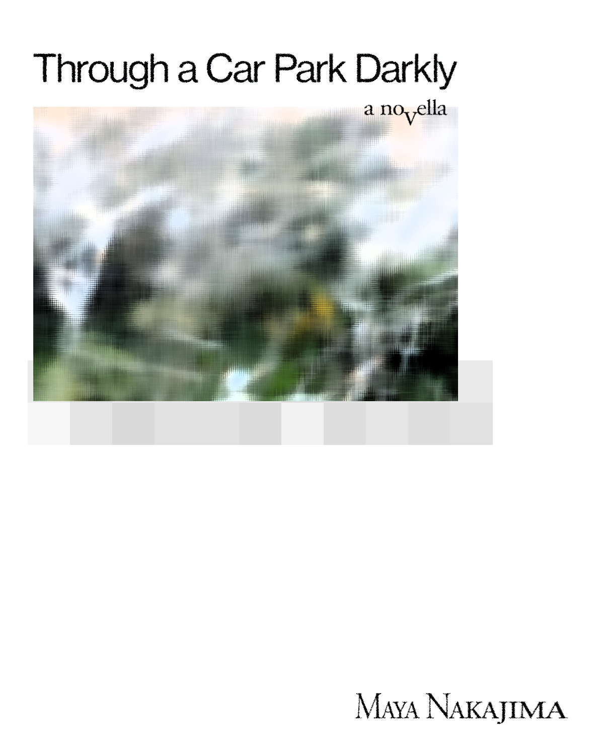 Through a Car Park Darkly cover design